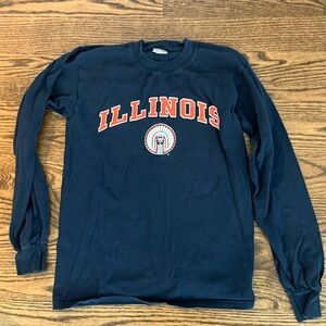 Vintage university of Illinois chief long sleeve women’s t-shirt